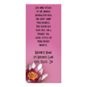 ピンクウォーターリリー写真カスタム事業 ラックカード (裏面)