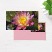 ピンクウォーターリリー写真名刺 (デスク)