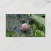 ピンクウォーターリリー名刺 名刺 (裏面)