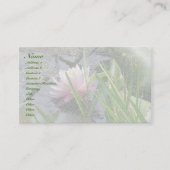 ピンクウォーターリリー名刺 名刺 (正面)