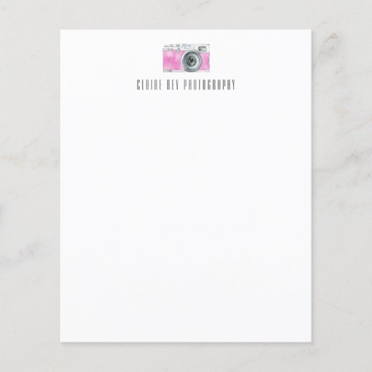 ピンクウォーターレトロカメラカメラロゴ (正面)