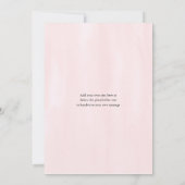 ピンクウォーター結婚カラーズケーキブライダルシャワー サンキューカード (裏面)