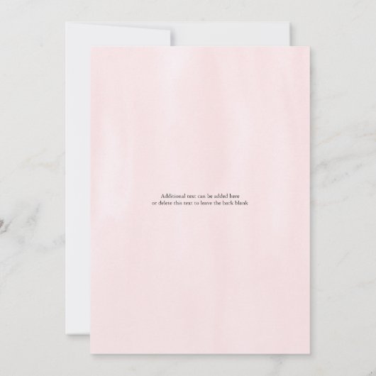 ピンクウォーター結婚カラーズケーキブライダルシャワー 招待状 (裏面)