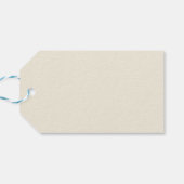 ピンクウォーター結婚カラーフローラカスタムの感謝 ギフトタグ (裏面横)