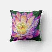 ピンクウォーター絵画リリー クッション (裏面)