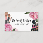 ピンクウォーター美しいメイクアップアーティスト 名刺 (正面)