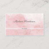 ピンクウォーター美容師名刺 名刺 (正面)