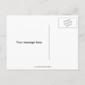 ピンクウォーター色ありがとうはがき ポストカード (裏面)