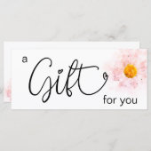 *~*ピンクウォーター色デイジーハートミニマリストガーリー (正面/裏面)