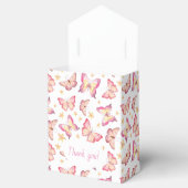 ピンクウォーター色バタフライ誕生日ありがとう好意 フェイバーボックス (オープン)
