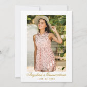 ピンクウォーター色フローラキンセアニェラフォト金ゴールド 招待状 (裏面)