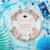 ピンクウォーター色フローラクラスのパーティー ペーパープレート (パーティー)