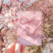 ピンクウォーター色フローラバタフライガールベビーシャワー 招待状