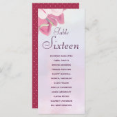 ピンクウォーター色フローラ12名前テーブル座席表