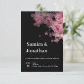 ピンクウォーター色結婚式招待状 招待状 (スタンド正面)