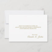 ピンクウォーター色金ゴールドタイプサンキューフラットカード サンキューカード (裏面)