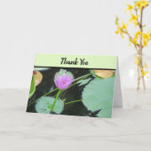 ピンクウォー救済かわいらしユリ開花 カード (黄色い花)