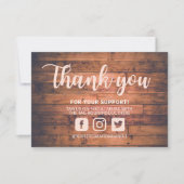 ピンクウッドサンキューカスタムメディアインサート (正面)