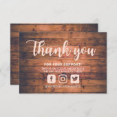 ピンクウッドサンキューカスタムメディアインサート (正面/裏面)