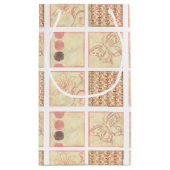 ピンクウッドブロックスケッチズバイチャリティリアザリス スモールペーパーバッグ (裏面)