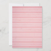 ピンクウッドライトスクリプトバプテスマ《キリスト教》洗礼式や命名式 招待状 (裏面)