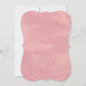 ピンクウッドランドキツネガールベビーシャワー招待状 招待状 (裏面)