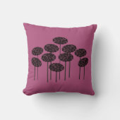 ピンクウッドランドツリーズ装飾用クッション クッション (正面)