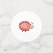 ピンクウッドランド動物誕生日テーブル紙吹雪 コンフェッティ (スモール正面)