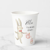 ピンクウッドランド誕生日パーティー 紙コップ (正面)