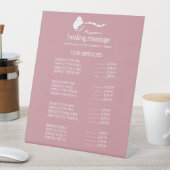 ピンクウーマンストーンマッサージウェルネスデイスパ 台座サイン (インサイチュ)