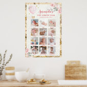 ピンクエアバルーン初年度フォトコラージョップ ポスター (キッチン)