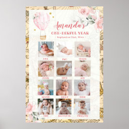 ピンクエアバルーン初年度フォトコラージョップ ポスター