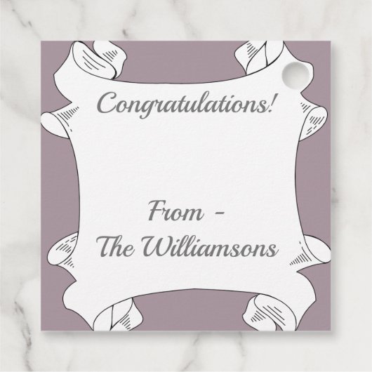 ピンクエキナセアデイジー フェイバータグ (裏面)