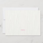 ピンクエクスプレッションフォト招待状 招待状 (裏面)