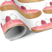 ピンクエクレフランスのーショックスパティシリーベーキングパティスリー ラッピングペーパー (ロールコーナー)