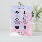 ピンクエステティックジュエリー気に サンキューカード (スタンド正面)