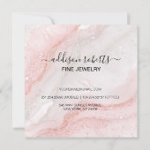 ピンクエステティックジュエリー気に サンキューカード (裏面)