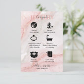 ピンクエステティックジュエリー気に サンキューカード (スタンド正面)