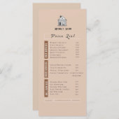 ピンクエステティックニュートラル美しいサロン価格表 (正面/裏面)