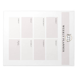 ピンクエステティックプロフェッショナルウィークリープランナー ノートパッド