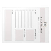 ピンクエステティックプロフェッショナルプランナーテンプレート ノートパッド (正面)