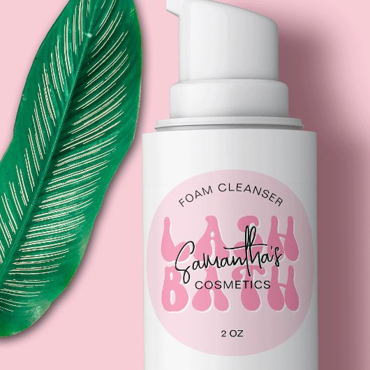 ピンクエステティックレトロラッシュバスエクステンションシャンプー ラウンドシール