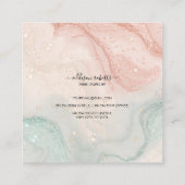 ピンクエステ気にジュエリー名刺 スクエア名刺 (裏面)