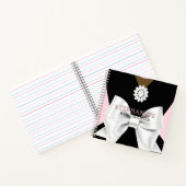 ピンクエスニックティファニーテーマベビーシャワーゲストブック ノートブック (内部)