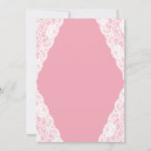 ピンクエスニックヴィンテージベビーシャワー招待状 招待状 (裏面)