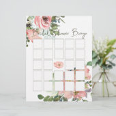 ピンクエッグシェル赤面エレガントフローラブライダルビンゴ (スタンド正面)