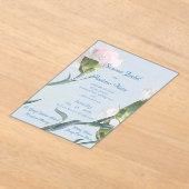 ピンクエッセンスフロステッドアクリル結婚式招待状 アクリル招待状 (レイダウン)