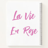 ピンクエッフェルタワースパイラルノート ノートブック (裏面)