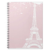 ピンクエッフェルタワーノートブック ノートブック (正面)