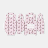 ピンクエッフェルタワーバラバラ結婚式の引き出物ボックス フェイバーボックス (折り畳みなし)